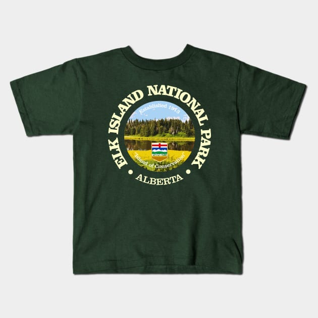 Elk Island National Park (NP) Kids T-Shirt by grayrider